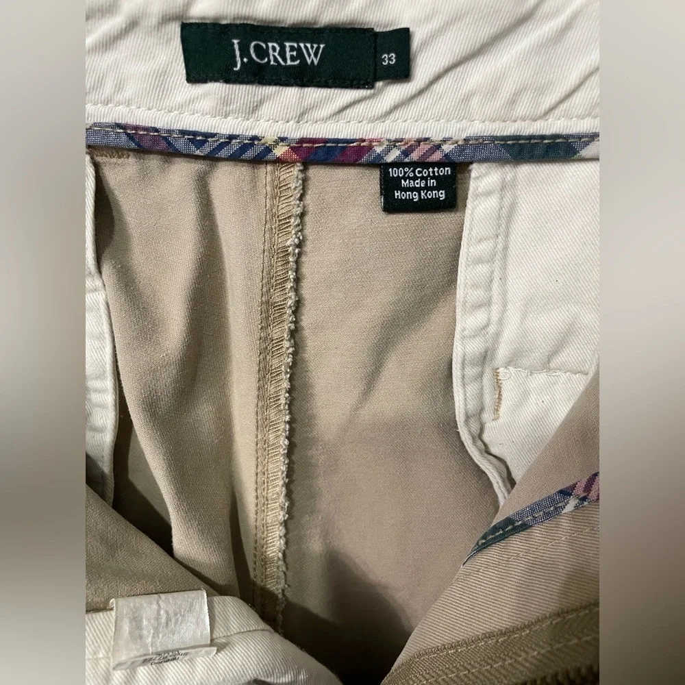 J. Crew shorts men’s, color Tan, size 33